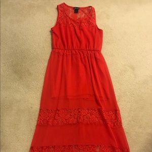 Burnt Orange maxi dress